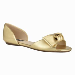 Nine West Bonnie Bow Front d'Orsay Flats - Gold - Ireland (PI9847256)